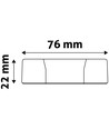 LED indbygningspanel, 24W - Hul: Ø28 cm, Mål: Ø29,6 cm