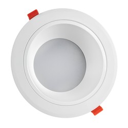 LED downlights Restsalg: 20W LED spotlight - Hul: Ø17 cm, Mål: Ø19 cm, 230V, IP44 vådrum & udhæng