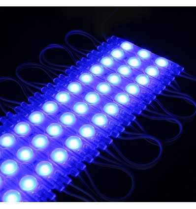1,1W Vandtæt blå LED modul - 12V DC, IP66, Perfekt til skilte og specialløsninger