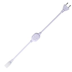 230V Neon Flex LED strip Stik til 8x16 CLIP-ON Neon Flex LED - Inkl. endeprop, IP67, 230V