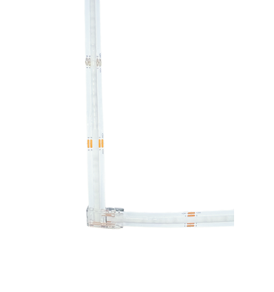 L/T-mellemled til LED strips - 10mm bred, 12V / 24V, RGB COB