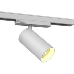 3-Faset LEDlife 20W hvid skinnespot, Philips LED - 100 lm/W, RA 90, 36 grader, 3-faset