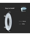 2 stk. MR16 eller GU10 Downlight kit, Hvid, Hul: Ø7 cm, Mål: Ø9,3 cm