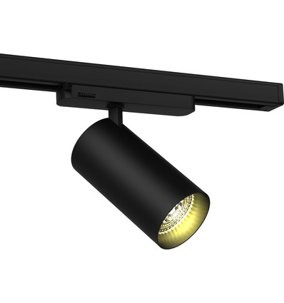 20W 3-faset RA90 Skinnespot - 100 lm/W, 36 grader, Sort, Philips LED