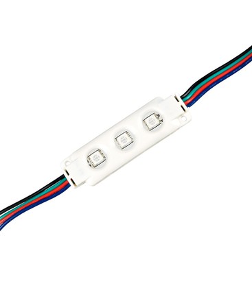 Vandtæt RGB LED modul - 0,72W, IP67, Perfekt til skilte og special løsninger