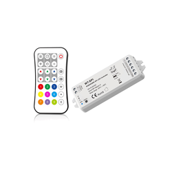 RGBIC LED strip tilbehør 12V/24V RGBIC+WW controller med fjernbetjening