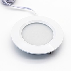 Køkken og skabe LEDlife Reco68 møbelspot indbygning RA92 - Hul: Ø5,6 cm, Mål: Ø6,8 cm, Mat hvid, 2,5W, 12V DC