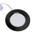 LEDlife Reco68 møbelspot indbygning RA92 - Hul: Ø5,6 cm, Mål: Ø6,8 cm, Sort, 2,5W, 12V DC