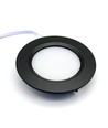 2,7W Ø6,8cm Reco68 møbelspot indbygning RA92 - 12V DC, Hul: Ø5,5 cm, Mål: Ø6,8 cm, Sort