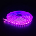 Pink 10W/m LED strip - 5m, 120 LED pr. meter, 24V, IP65