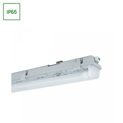 LED lysstofrør armatur / lampe Limea LED rør G13 - uden lyskilde, vandtæt, 1x60, 250V, IP65, 710x75x90 mm, grå, H