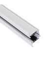 100cm 3-faset skinne til indbygning - Hvid, SPS 2, aluminium, IP20, til 230V skinnesystem