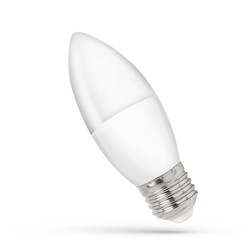 Producenter C37 LED kertepære 4W E27 - 230V, kold hvid, Spectrum