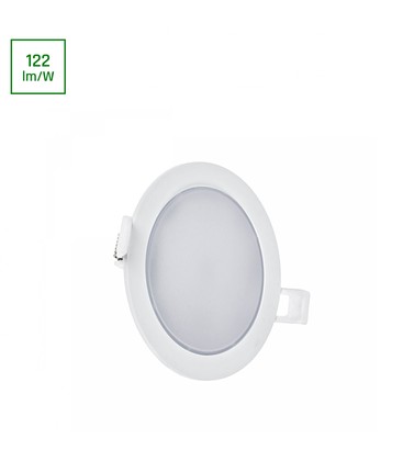 ALGINE 2i1 Overflade-Nedsænket Downlight 6W 560lm, Varm Hvid, 230V, IP20, Rundt