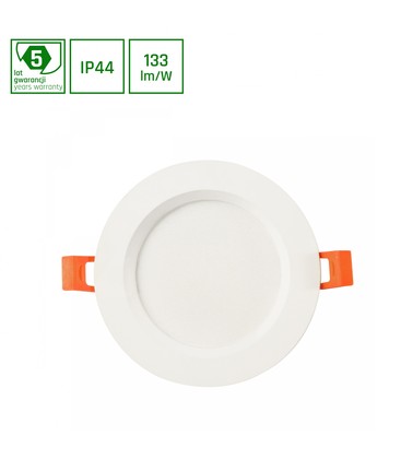 Dure 3 Max Downlight 12W - Varm hvid, 230V, 110°, IP44, IK06, Ø140x30, Hvid, Rund