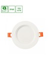12W Ø14cm indbygningspanel - IP44 vådrum, Hul: Ø11cm, hvid, 5 års garanti