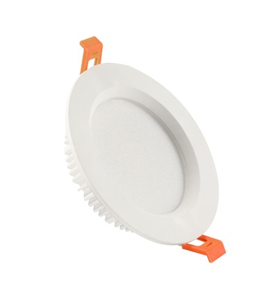 12W Ø14cm indbygningspanel - IP44 vådrum, Hul: Ø11cm, hvid, 5 års garanti