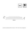 17W DALI SHIFT Grid M Skinne Lys - 35°, Hvid, 30.3x2.3x4.2cm
