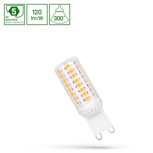 G9 4,5W LED pære - 540lm, 120lm/W, 3000K, varm hvid