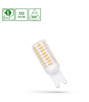 LED 4.2W G9 230V - Varm Hvid, Premium, Spectrum