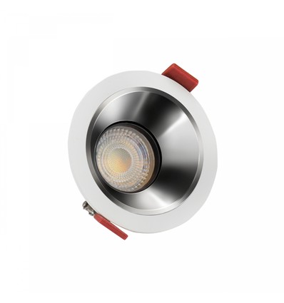 FIALE COMFORT indbygningsspot - Til GU10, aluminium, hvid ring, uden lyskilde