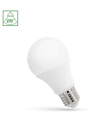 LED E27 4.9W - 230V, Kold Hvid, Spectrum