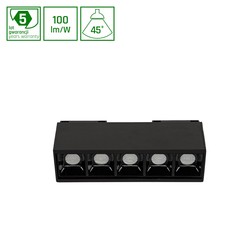 Spectrum LED System Gitter - Model S - Gittermodul 50x38,5x137 mm, 8W, 45grad