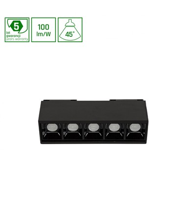 System Gitter - Model S - Gittermodul 50x38,5x137 mm, 8W, 45grad