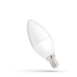 Elmateriel LED kertepære 5W E14 - 230V, varm hvid, dæmpbar, Spectrum