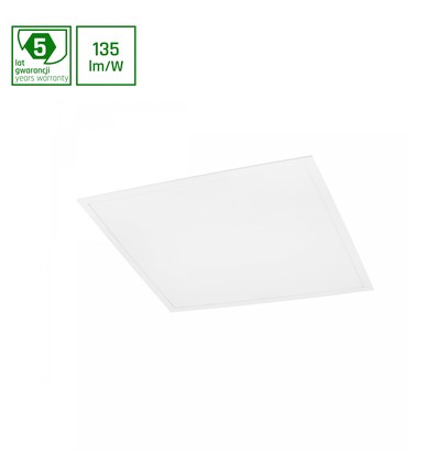 60x60 LED panel, 40W - 135lm/W, UGR19, RA90, 3000K, 5 års garanti