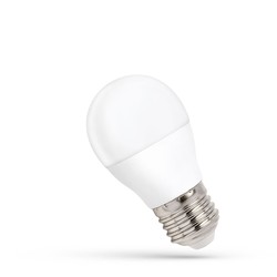 Producenter G45 LED pære 8W E27 - 230V, kold hvid, Spectrum