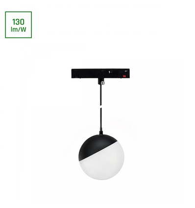 10W SHIFT Basic Kugle Lampeskærm Ophængt - 3000K, Sort, 9cm