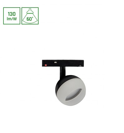 10W SYSTEM SHIFT BASIC GLOBE RING - 48V, 1300lm, 60°, 3000K, skinnespot til 48V system