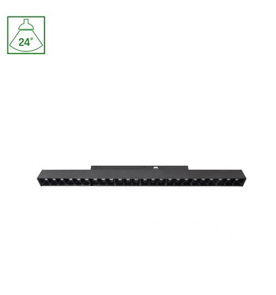 18W SHIFT Basic - Gitter m Lineær Lysarmatur 33cm - 3000K, Sort