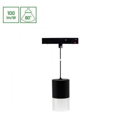 6W SHIFT BASIC Hangit armatur ophængt - 3000K, Sort, 55x95mm (110cm ledning)