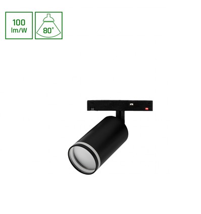 6W SHIFT Basic Spot S Retningslampe - 3000K, Sort, 55x100x160mm