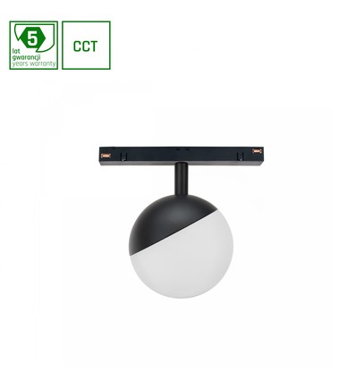 5W Dæmpbar SHIFT SMART Skinnelys Ø100x130mm - 165°, CCT, Sort, Zigbee