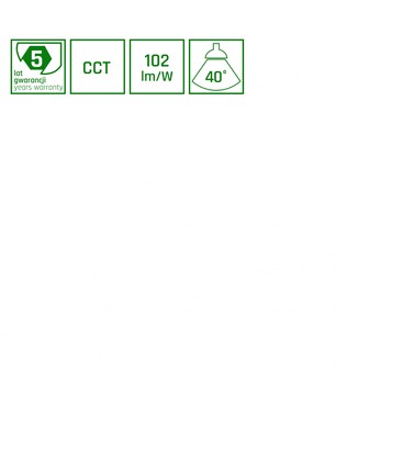 System Shift Smart-Grid L - skinne lys 404mm, 22W, 35°, hvid, CCT/dæmp.