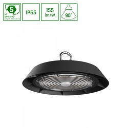 Spectrum LED PLATEO High Bay 100W - Neutral Hvid, 230V, 90°, IP65, IK09, 250x120mm, Sort, 1-10V