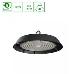 Spectrum LED PLATEO 3 High Bay 150W - Neutral Hvid 230V, 90° IP65, IK09, 310x125mm, Sort, 1-10V.