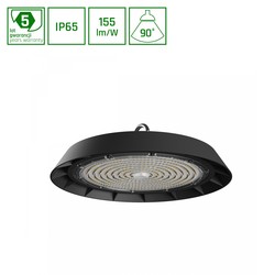 Spectrum LED PLATEO 3 High Bay 200W - Neutral hvid, 230V, 90°, IP65, IK09, 350x125mm, Sort, 1-10V