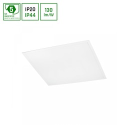 Spectrum LED ALGINE PANEL bagbelyst 40W - med Philips driver, varm hvid, 230V, 120°, IP44, 600x600x26, hvid