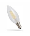 E14 5,5W LED kertepære - Filament, klart glas, C35
