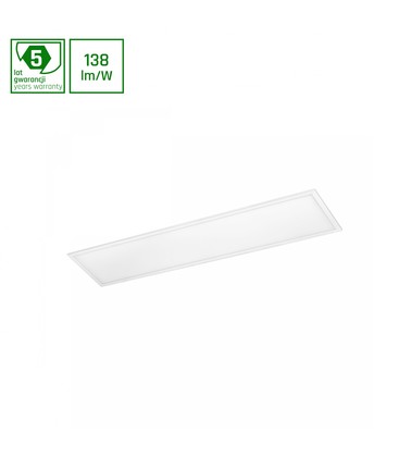 Algine Panel med Philips Driver 40W - Kold hvid, 230V, 12dg, IP20, 300x1200x26, Hvid