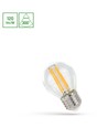 E27 5,5W LED kronepære - P45, 660lm, klart glas, varm hvid
