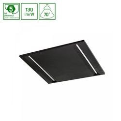 Producenter ALGINE Line LED 44W 120lm/W IP20 600x600mm Neutral Hvid Loftpanel Sort