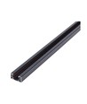 LEDlife 1 meter skinne til skinnespots - Sort, 1-faset, 1F3W, komplet med tilslutning og endeprop