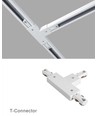 LEDlife T-samler til skinnespots - Hvid, 1-faset, 1F3W