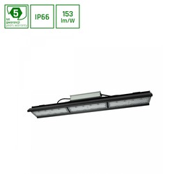 Elmateriel Halls Line 150W - Neutral hvid 230V, 75x140° IP66 IK10, 745x126x95mm, sort, 0-10V.