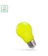 E27 4,9W Gul LED pære - A50, Matteret